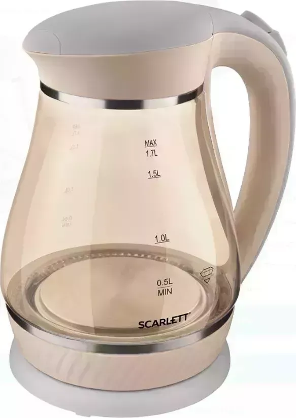 Чайник электрический SCARLETT SC-EK27G83 бежевый 1,7л