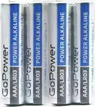 Батарейки GOPOWER (00-00017749) LR03 AAA BOX20 SHRINK 4 ALKALINE 1.5V