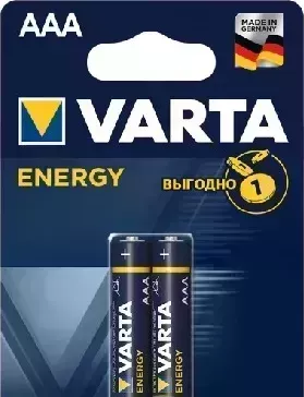 Батарейки VARTA LR03 AAA BL2 ENERGY ALKALINE 1.5V (4103) (4103213412)
