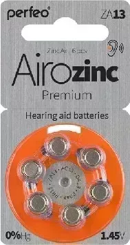 Батарейки PERFEO ZA13-6BL AIROZINC PREMIUM (6)