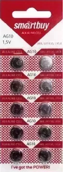 Батарейки SMARTBUY (SBBB-AG10-10B) AG10-10B