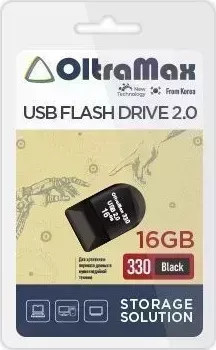 Флеш-накопитель OLTRAMAX OM-16GB-330-Black USB флэш-накопитель