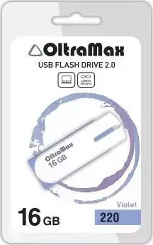 Флеш-накопитель OLTRAMAX OM-16GB-220-фиолетовый USB флэш-накопитель