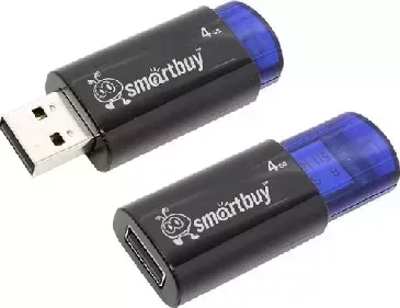 Флеш-накопитель SMARTBUY (SB4GBCL-B) 4GB CLICK BLUE