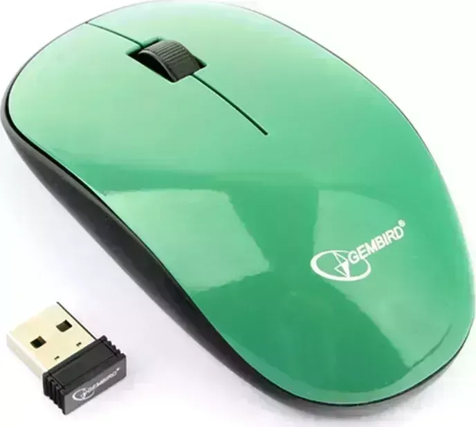 Мышь компьютерная GEMBIRD (17373) MUSW-111-GRN