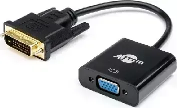 Переходник ATCOM (АТ9214) DVI-D dual link(m) VGA (f) 0.1 m