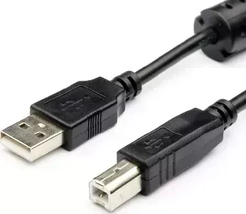 Кабель ATCOM (АТ5474) USB 2.0 AM/BM - 1,5 м (для переферии 1 FERITE)) (10) AM-BM - м 1