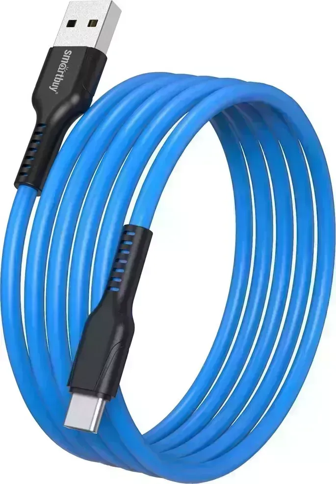 Кабель SMARTBUY (iK-3112-S21bb) S21 Type C синий, 3 А, сил., 1 м C 3 1 м