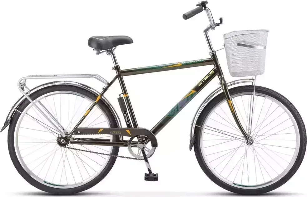 Велосипед STELS Navigator-200 С 26" Z010 LU101679 LU095262 19" Синий 2023 +корзина