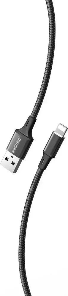 Кабель SMARTBUY (iK-522-S14b) S14 Lightning черный, 3 А, 2 м,