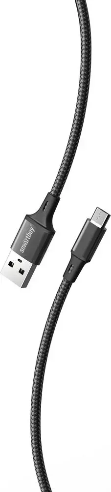 Кабель SMARTBUY (iK-22-S14b) S14 MicroUSB черный, 3 А, 2 м