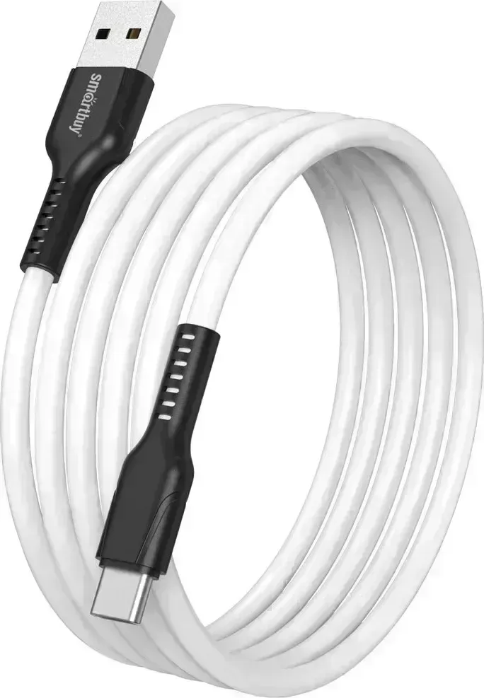 Кабель SMARTBUY (iK-3112-S21bw) S21 Type C белый, 3 А, сил., 1 м C 3 1 м