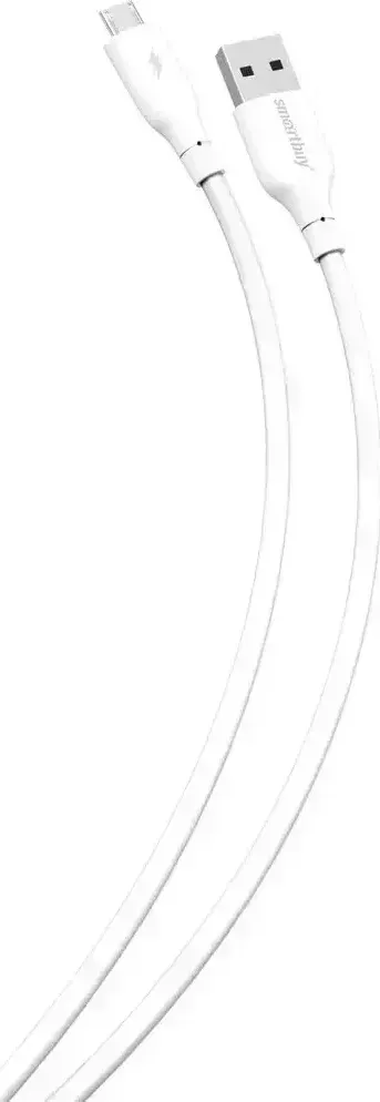 Кабель SMARTBUY (iK-12-S25w) S25 MicroUSB белый, 3А, soarer,TPE