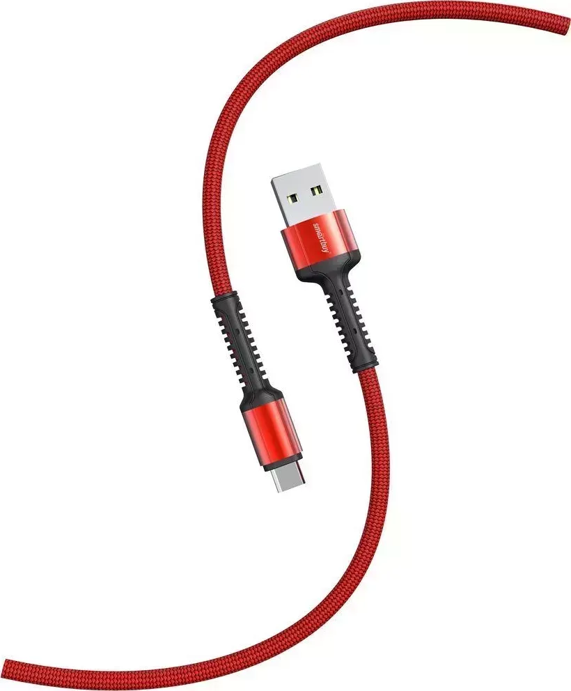 Кабель SMARTBUY (iK-12-S26r) S26 MicroUSB красный, 3 А, QC, нейл.,1 м