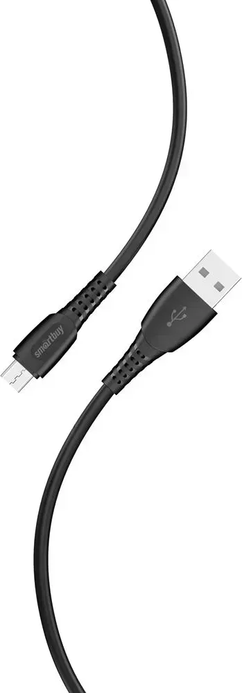 Кабель SMARTBUY (iK-12-S40b) S40 MicroUSB черный, 2.4 А, 1 м,