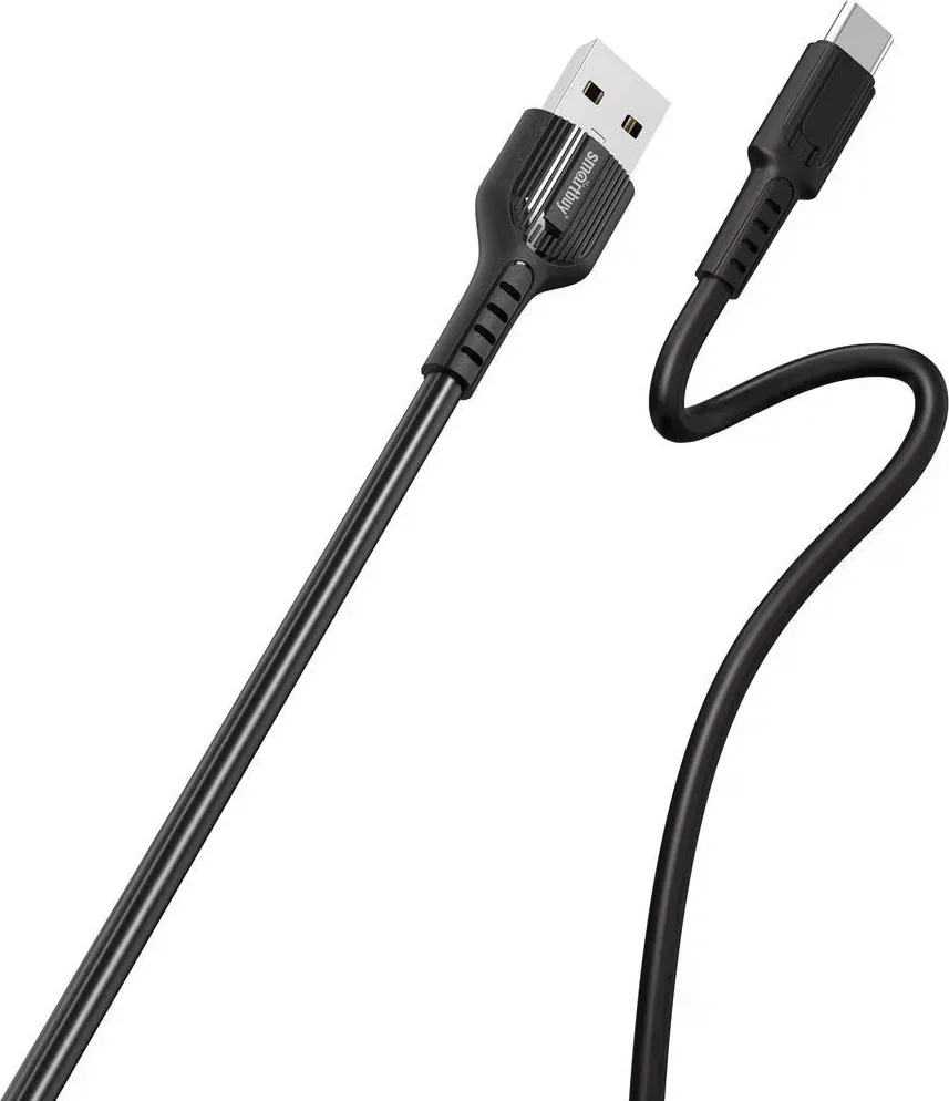 Кабель SMARTBUY (iK-3112-S33b) S33 Type C черный, 5 А, мощь, 1 м, TPE