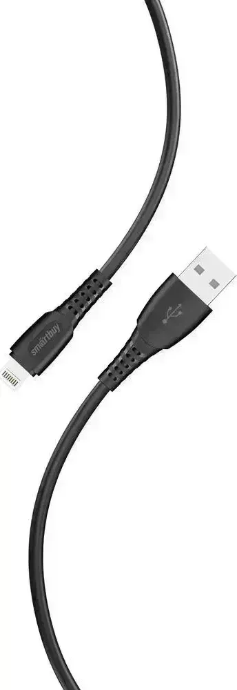 Кабель SMARTBUY (iK-512-S40b) S40 Lightning черный, 2.4 А, 1 м