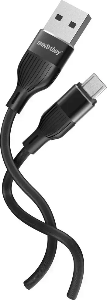 Кабель SMARTBUY (iK-12-S72b) S72 MicroUSB черный, 2.4 А, сил., 1м
