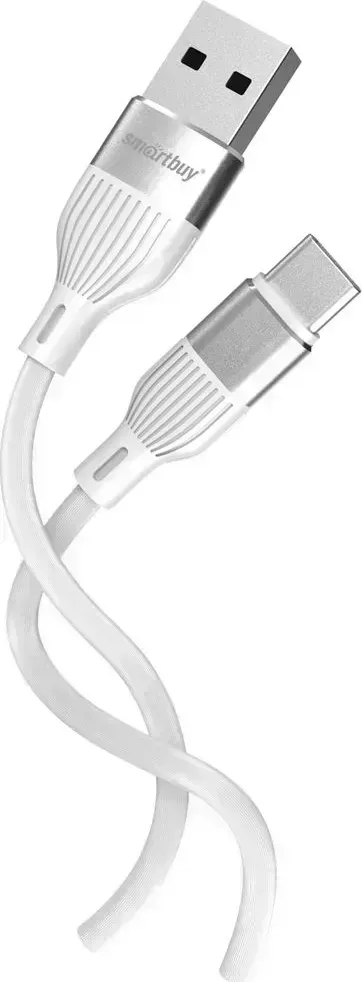 Кабель SMARTBUY (iK-3112-S72w) S72 Type C белый, 3 А, сил., 1м