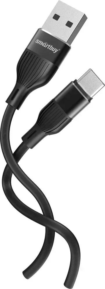 Кабель SMARTBUY (iK-3112-S72b) S72 Type C черный, 3 А, сил., 1м,