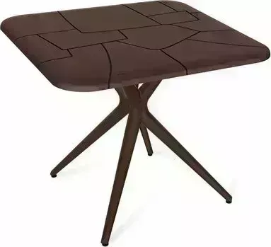 Стол раскладной SHEFFILTON SHT-TU30/TT30 83/83 коричневый/коричневый пластик 183582