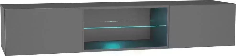 Шкаф верхний НК мебель POINT ТИП-33 навесной Серый Графит 71775203