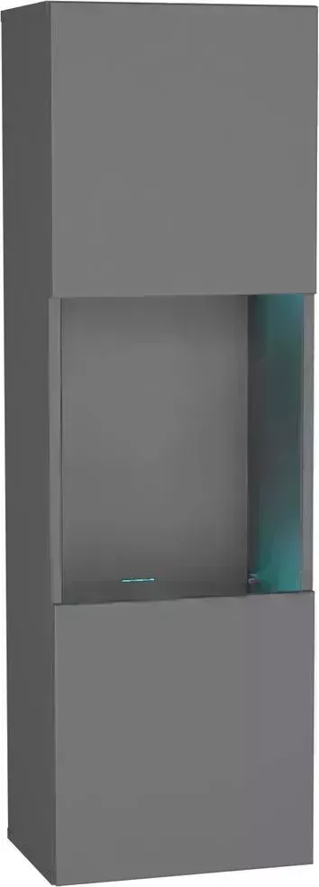 Шкаф верхний НК мебель POINT ТИП-22 навесной Серый Графит 71775201