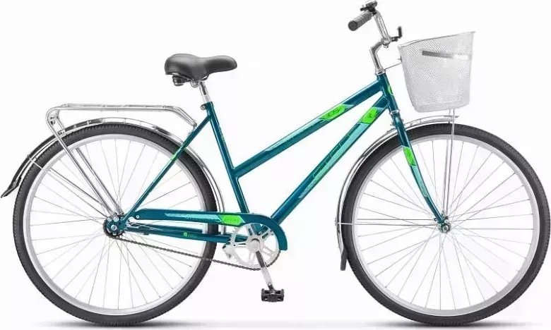Велосипед STELS Navigator-305 С 28" Z010 LU101060 LU094718 20" Мятный 2023 +корзина
