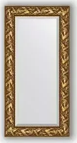 Зеркало Evoform с фацетом в багетной раме Exclusive 59x119 см, византия золото 99 мм (BY 3493)