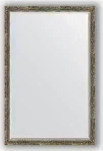 Зеркало Evoform с фацетом в багетной раме Exclusive 113x173 см, старое дерево с плетением 70 мм (BY 3616)