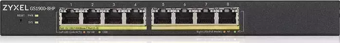 Коммутатор ZyXEL GS1900-8HP-EU0102F 8G 8PoE+ 70W управляемый