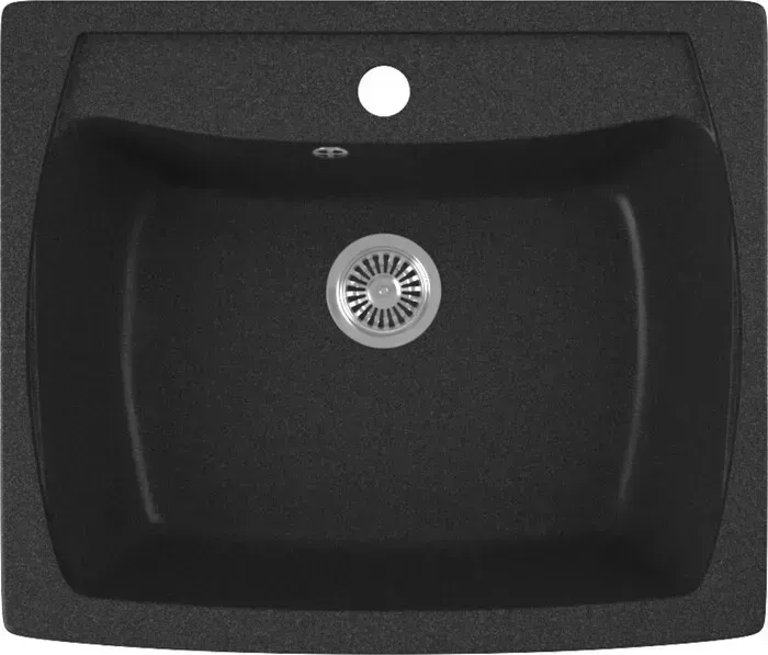 Мойка кухонная GREENSTONE GRS-03-343 антрацит