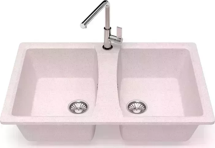 Мойка кухонная Glanz J-026-33 бежевая, матовая