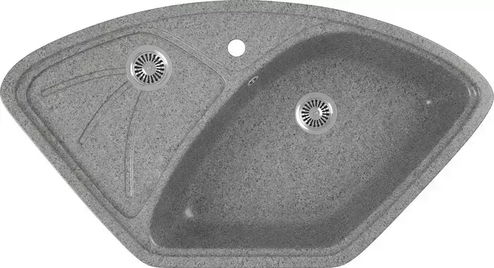 Мойка кухонная GREENSTONE GRS-10E-309 темно-серый