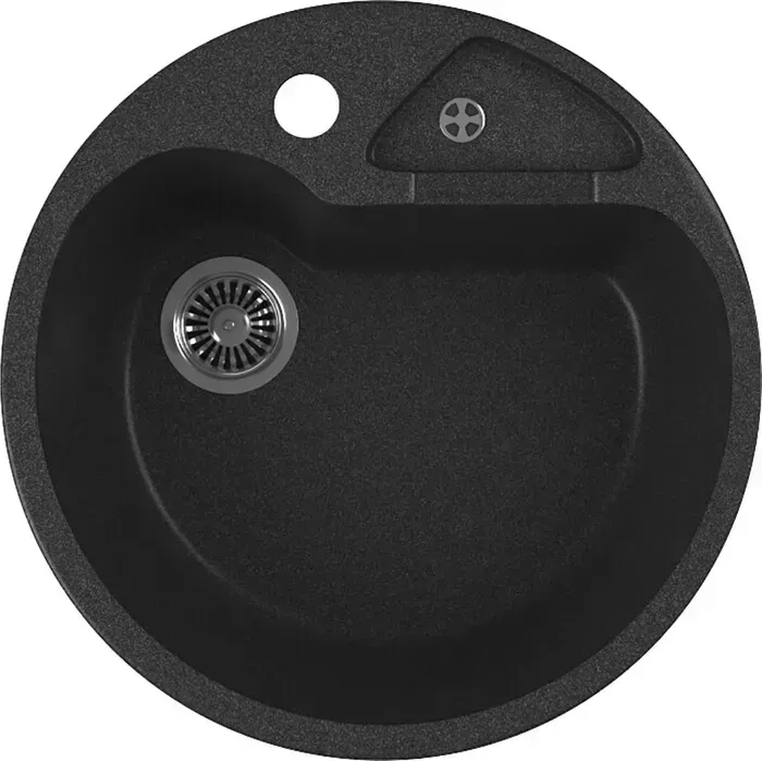 Мойка кухонная GREENSTONE GRS-08K-343 антрацит