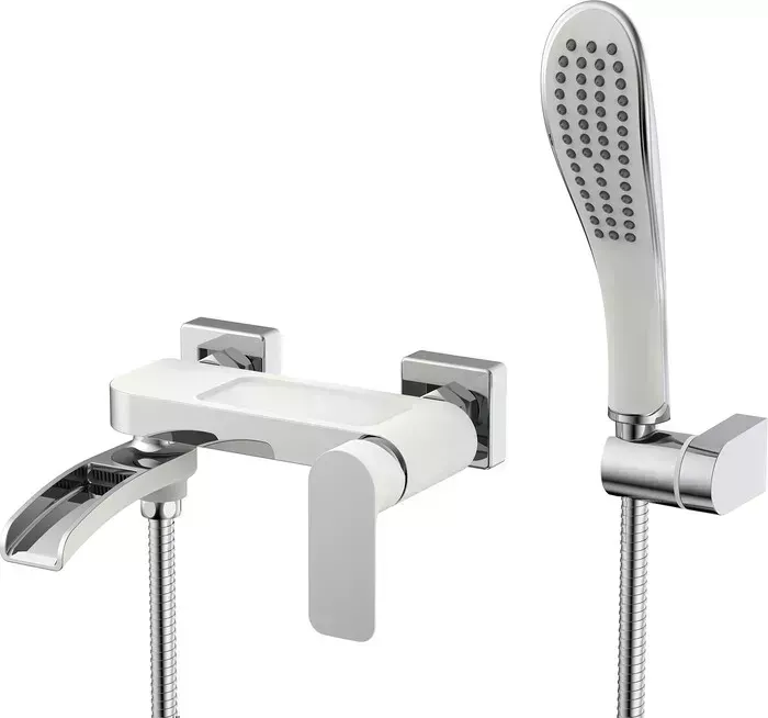 Смеситель для ванны Gappo G3248-8 хром белый (6959477656774)