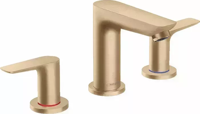 Смеситель для раковины Hansgrohe Talis E с донным клапаном, шлифованная бронза (71733140)
