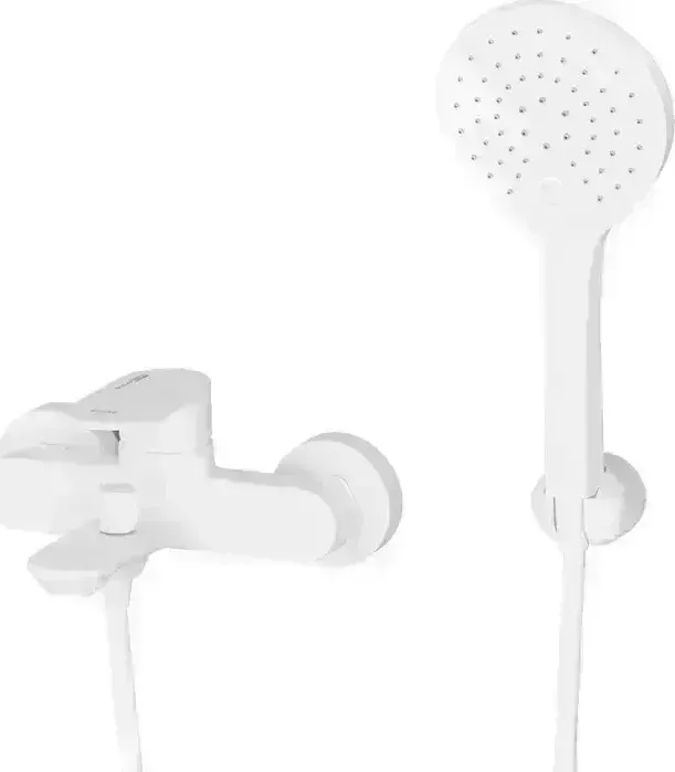 Смеситель для ванны Wasserkraft Mindel белый soft-touch (8501)