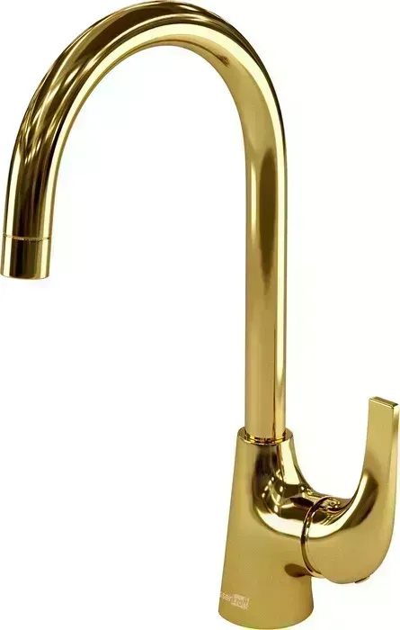 Смеситель для кухни Wasserkraft Sauer глянцевое золото (7107)