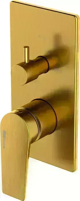 Смеситель для ванны Wasserkraft Aisch матовое золото (5571)