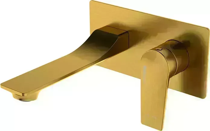 Смеситель для раковины Wasserkraft Aisch матовое золото (5530)