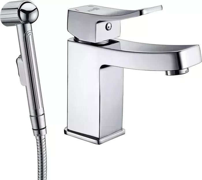 Смеситель для раковины Wasserkraft Aller с гигиенической лейкой, хром (1068)