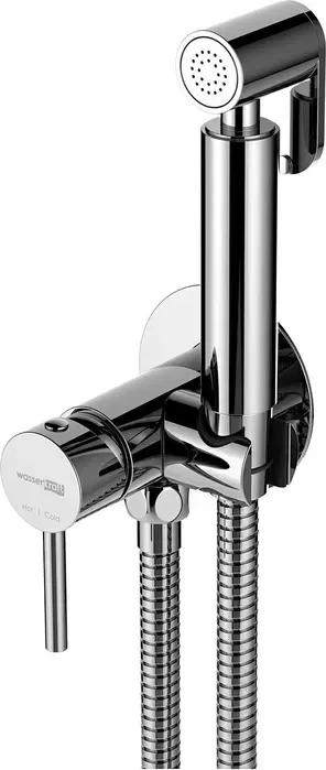 Смеситель для душа Wasserkraft с гигиенической лейкой, хром (A70138)