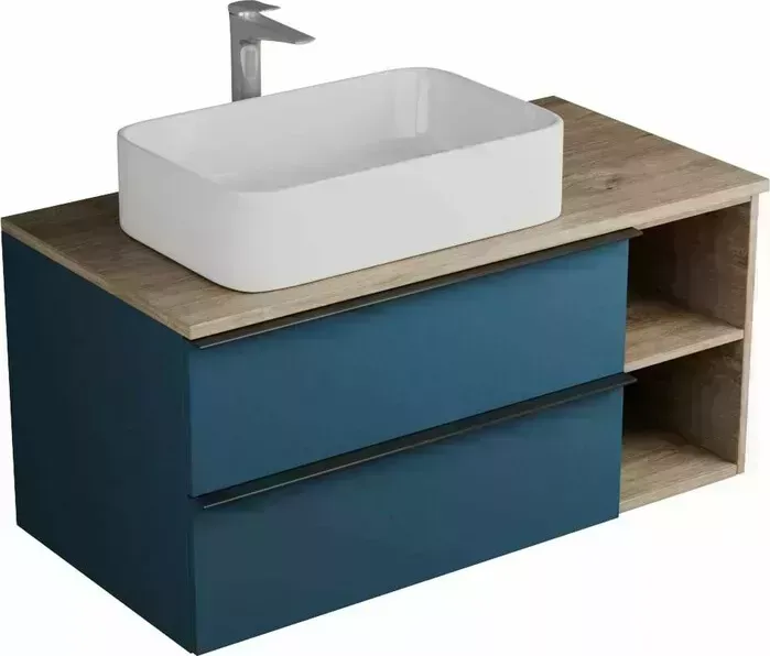 Тумба под раковину Veneciana Sangro 100х48 индиго бархат (510012)
