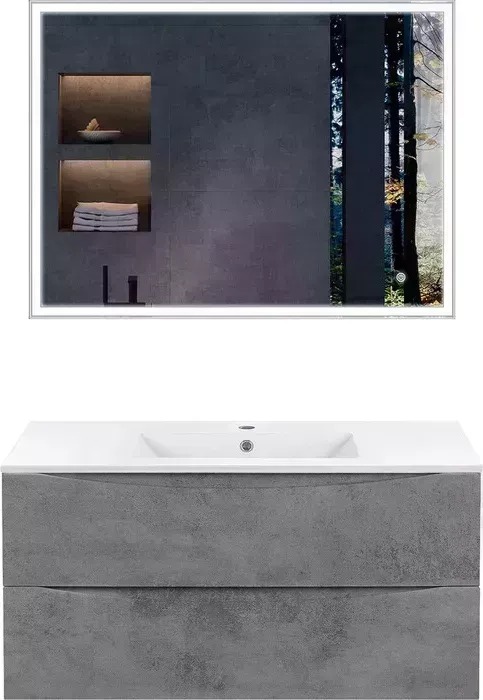 Мебель для ванной Vincea Mia 100х46 Beton