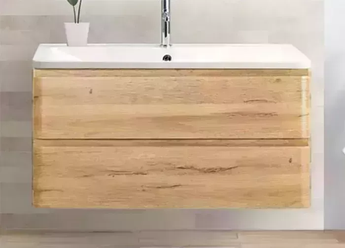 Тумба с раковиной BELBANGO с Albano 120 подвесная, Rovere Rustico (Albano-1200-2C-SO-RR, BB1200/455-LV-MR-ALR)