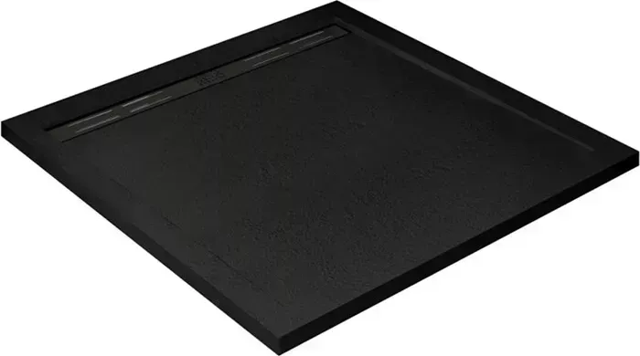 Душевой поддон CEZARES Tray AS-A 90х90 с ножками, фронтальной панелью, сифоном, черный