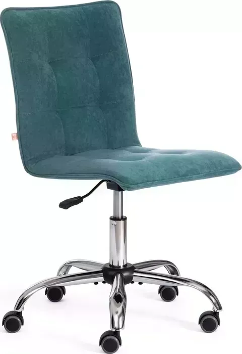 Кресло офисное TetChair ZERO велюр Clermon, бирюзовый, 140