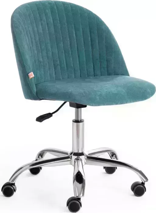 Кресло офисное TetChair Melody велюр Clermon, бирюзовый 140