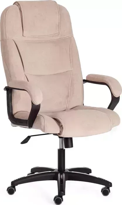 Кресло офисное TetChair Bergamo (22) флок бежевый 7
